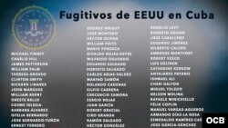 Lista de fugitivos de la justicia americana que encontraron refugio en Cuba.