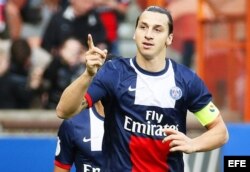 Zlatan Ibrahimovic, jugador del Paris Saint Germain.