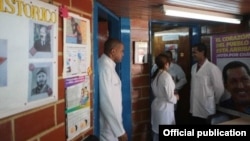 Médicos cubanos de la Misión Barrio Adentro en Venezuela.