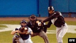 Los Florida Marlins y los Yankee de New York en la Serie Mundial del 2003. 