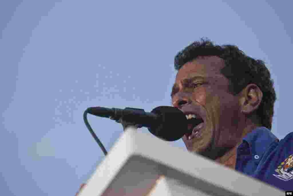  El candidato opositor a la Presidencia de Venezuela, Henrique Capriles.