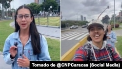 La Seccional Distrito Capital del Colegio Nacional de Periodistas de Venezuela denunció la detención de Nakary Mena Ramos y Gianni González.