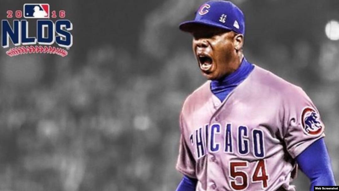 Aroldis Chapman. Foto tomada del Instagram de Chapman.