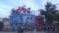 Vista de la casa en la que Francisco Morales tenía colocadas las diversiones antes que irrumpiera la policía. Foto: Ernesto Aquino (cortesía, Cubanet).
