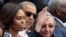 (i-d) La primera dama estadounidense, Michelle Obama; el presidente de Estados Unidos, Barack Obama y el gobernante de Cuba, Raúl Castro.
