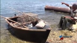 Pescar en puerto de Caibarién se convierte en un desafío