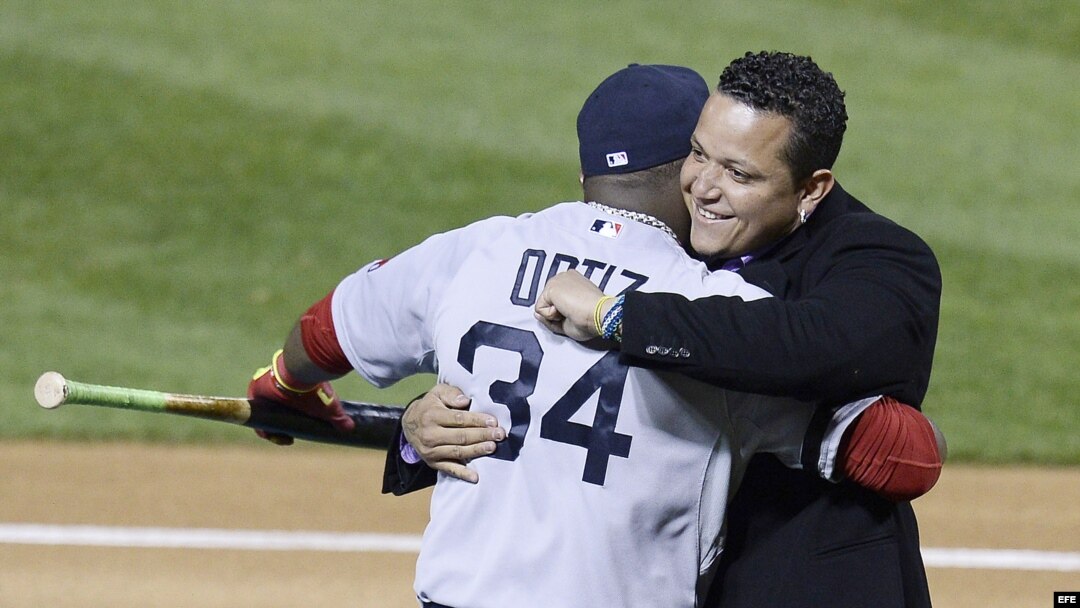 El pelotero venezolano Miguel Cabrera