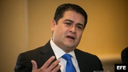 El presidente de Honduras, Juan Orlando Hernández.