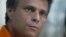 Leopoldo Lopez, dirigente de la oposición venezonala habla durante una rueda de prensa