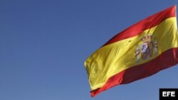 La bandera de España.