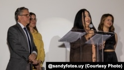 Alejandro Zayas Bazán, Daycee Zamora, Janisset Rivero y Karla Sánchez.
