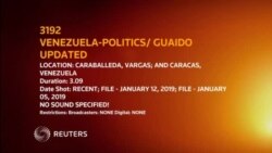 Guaidó en las protestas del 23 de enero