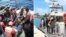 Fotos de la Secretaría de Marina de México sobre el rescate de 17 cubanos cerca de Punta Cancún.