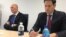 Los senadores de la Florida Rick Scott y Marco Rubio, de izquierda a derecha. (Foto de la VOA).