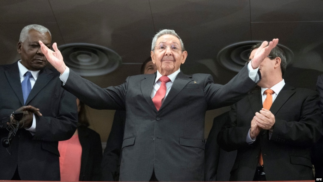 Raúl Castro en el Gran Teatro de La Habana.