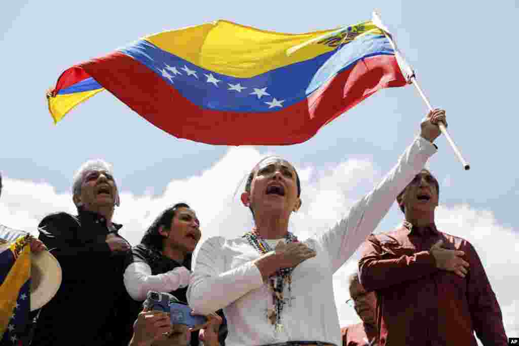 María Corina lideró la Marcha de Caracas