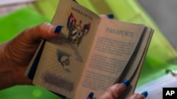 Pasaporte cubano. 