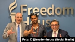 Encuentro de Luis Manuel Otero Alcántara con la organización Freedom House.