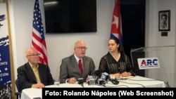 Conferencia de prensa de la Asamblea de la Resistencia Cubana (ACR)