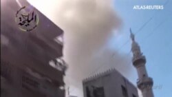 Varios niños, rescatados tras un bombardeo en Damasco