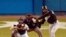 Los Florida Marlins y los Yankee de New York en la Serie Mundial del 2003. 