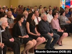 Misa en la Ermita de la Caridad de Miami, en memoria de Oswaldo Payá y Harold Cepero, el 22 de julio de 2019
