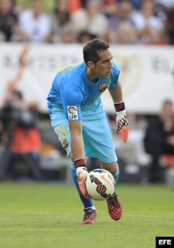 El guardameta chileno Claudio Bravo.