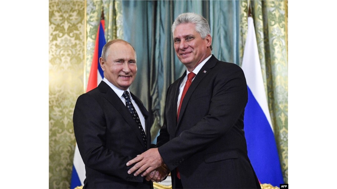 Putin y Díaz-Canel hablaron sobre cooperación militar, entre otros asuntos.