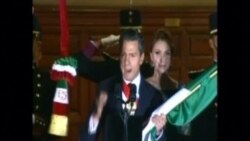 El presidente Enrique Peña Nieto encabeza El Grito en el Zócalo