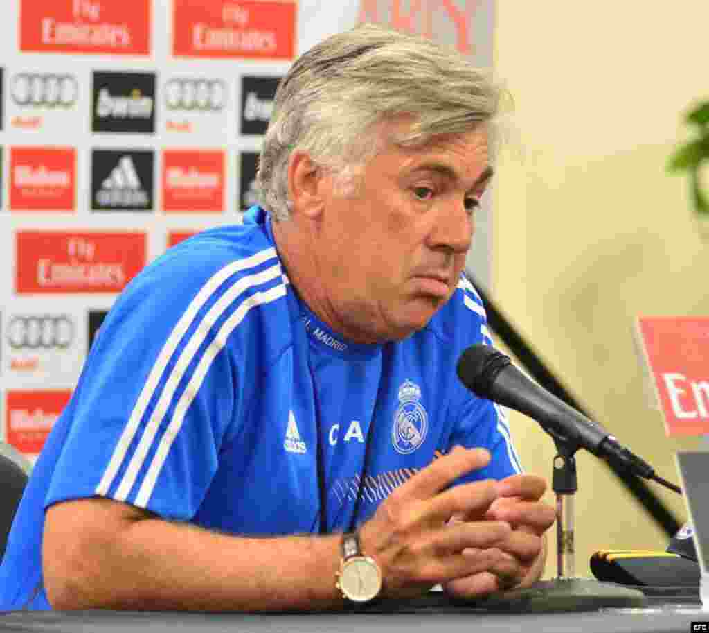 El director técnico del Real Madrid, Carlo Ancelotti.