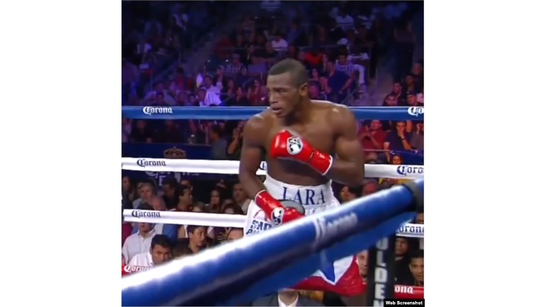 El boxeador cubano superwelter, Erislandy Lara.