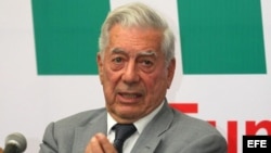 El premio Nobel de Literatura 2010, el escritor peruano Mario Vargas Llosa.