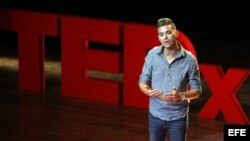 El abogado Manuel Vázquez participa en la primera edición del TEDx Habana. EFE