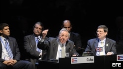 Raúl Castro interviene en la sesión plenaria de la cumbre de la Comunidad de Estados Latinoamericanos y Caribeños (Celac), en Santiago de Chile. 