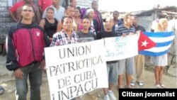 Activistas de UNPACU durante una protesta. Foto Archivo.