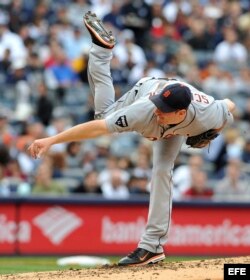 El lanzador de los Tigres de Detroit, Max Scherzer.