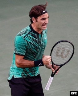 Roger Federer en Indian Wells.