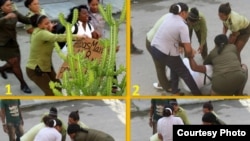 Arresto de Berta Soler el domingo 17 de diciembre