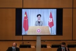 Carrie Lam, jefa ejecutiva de Hong Kong interviene en el Consejo de DDHH de la ONU.