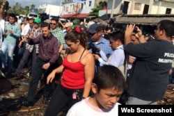 El presidene Enrique Peña Nieto, llega a Colima para evaluar los daños del huracán