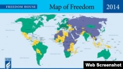 Cuba quedó entre los 17 peores países del mundo en derechos políticos y libertades civiles en el informe 2014 de Freedom House