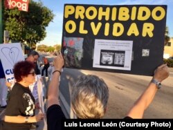"Prohibido olvidar" exige el Movimiento Democracia en Miami