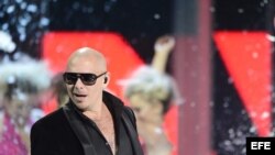 Pitbull performs at the Latin Grammys in Las Vegas, 2013. 