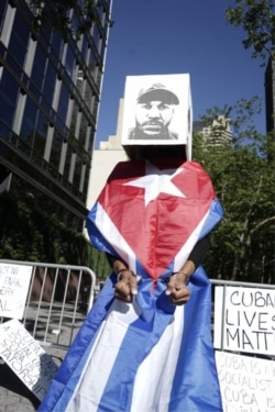 Activistas cubanos en NY, exigen la liberación de Maykel “Osorbo”