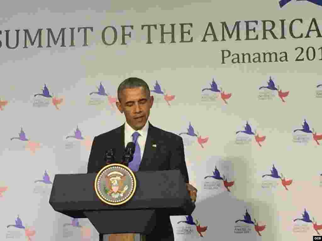 Conferencia de prensa de Barack Obama.