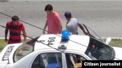 Reporta Cuba. Detención de Claudio Fuentes, domingo 5 de julio.