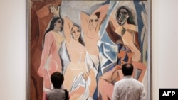 Las señoritas de Avignon, de Pablo Picasso, en el Museo de Arte Moderno de Nueva York. 