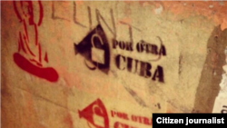 Acción Graffiti colectivo Por Otra Cuba
