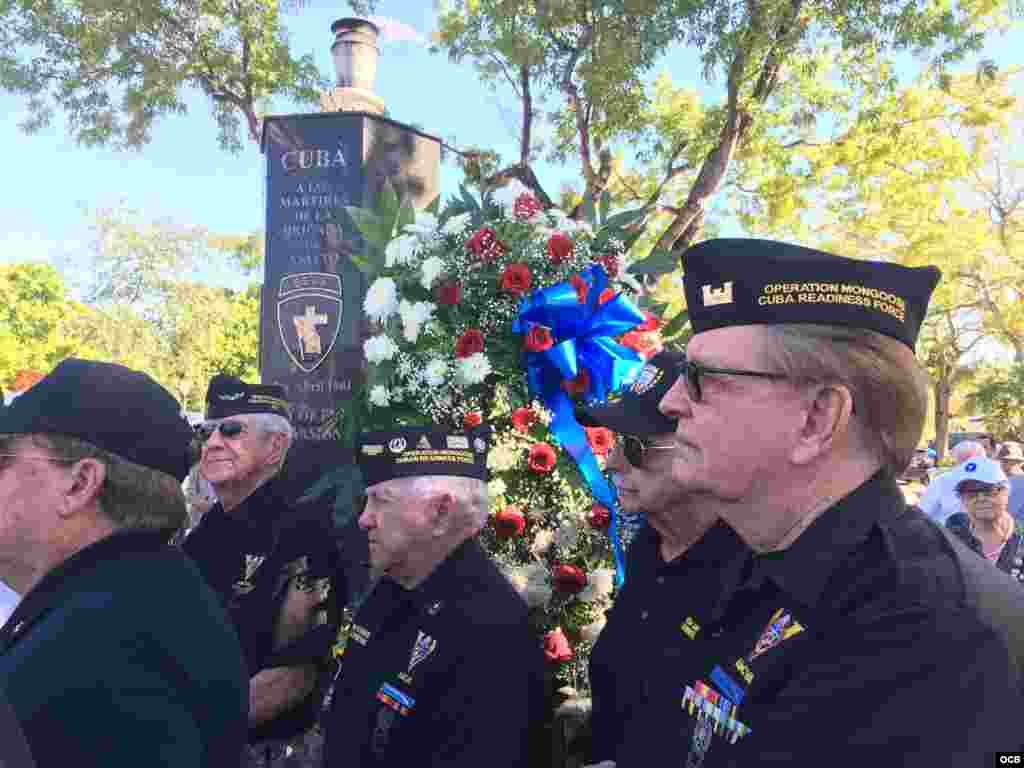 Combatientes de la Brigada 2506 rinden homenaje a sus muertos / Cortesía de Ricardo Quintana