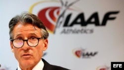 El presidente de la Federación Internacional de Atletismo (IAAF), Sebastian Coe.